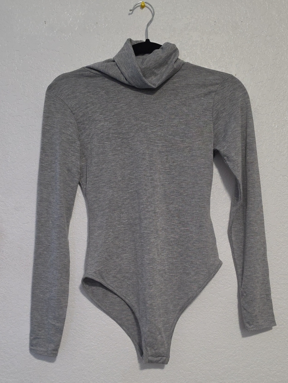 PrettyLittleThing Gray Turtleneck Bodysuit